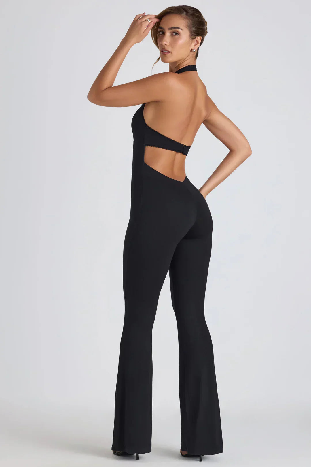 Valora | Halter jumpsuit with open back