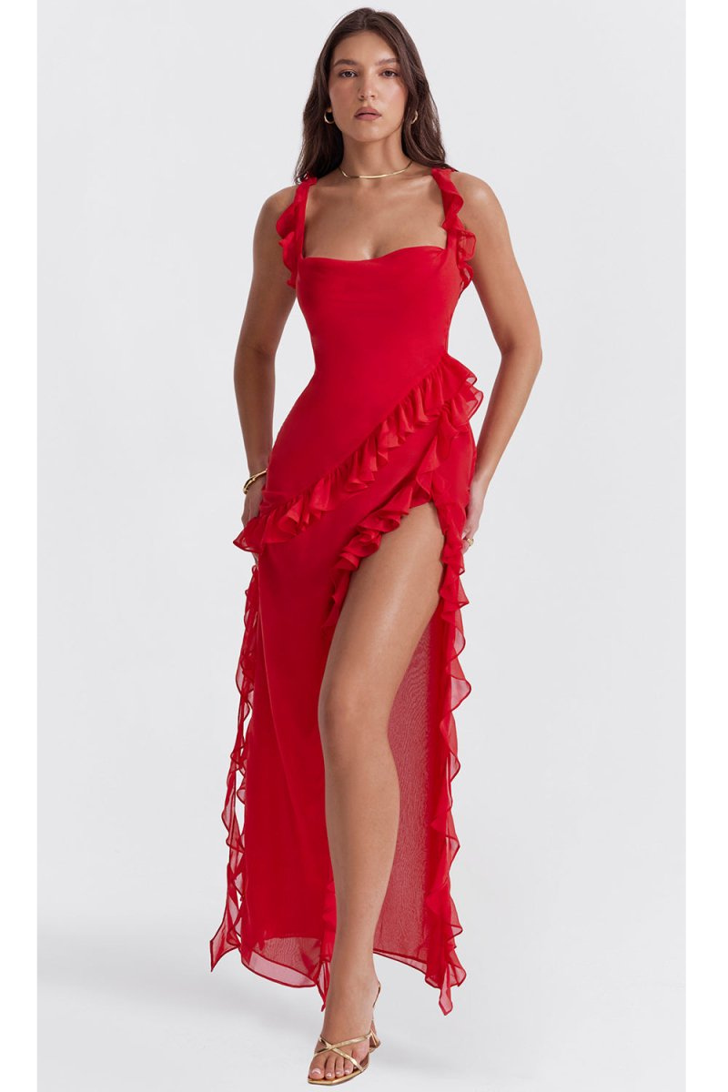 Noa | Dress with ruffles
