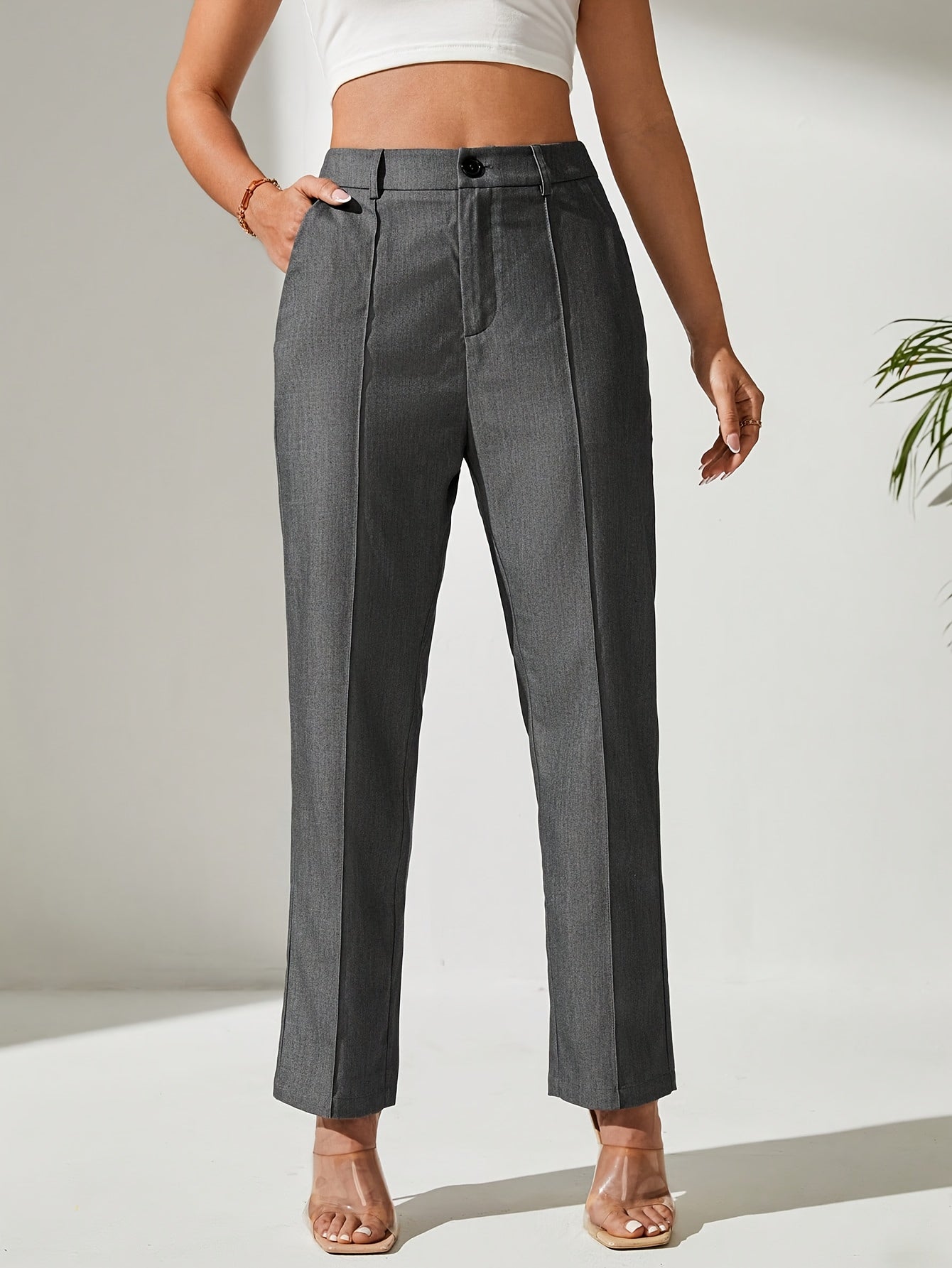 Karlie | Tailored tapered trousers