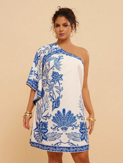 Annie | one-shoulder mini dress