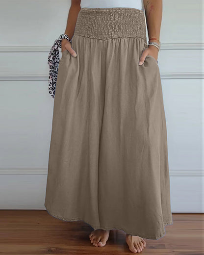 CORINE | Long Summer Skirt with Pockets!