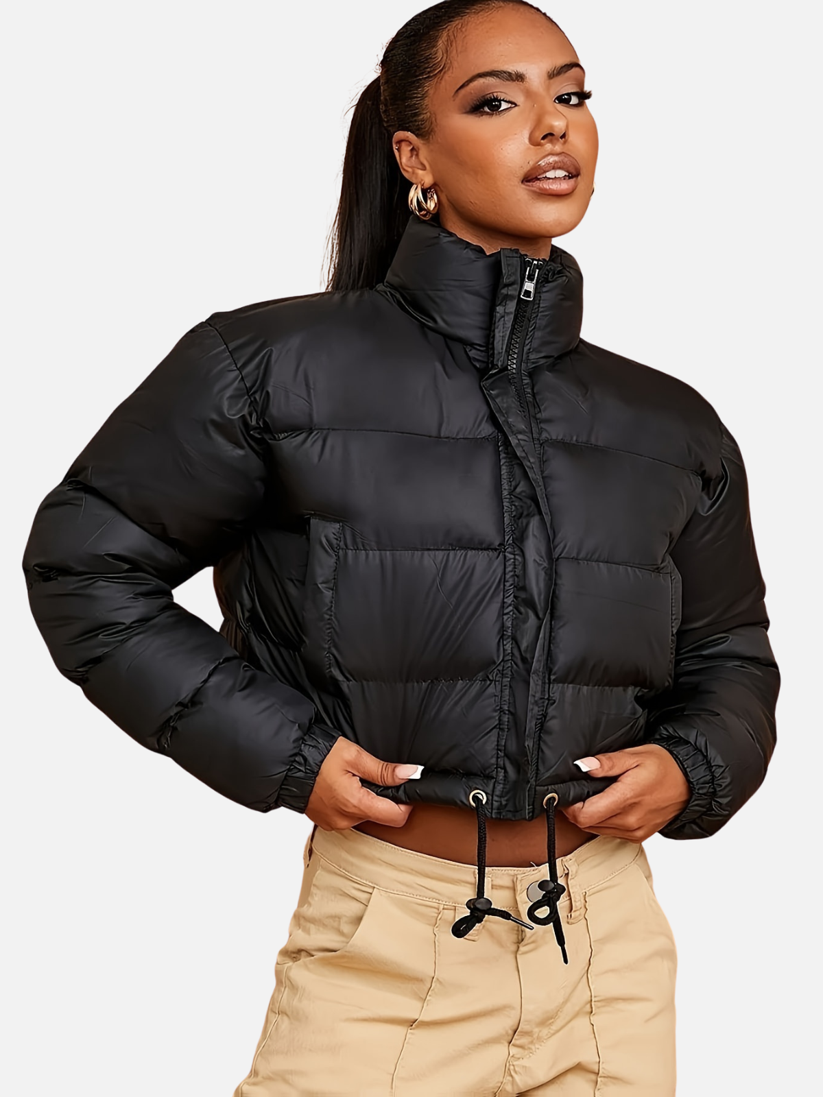 Janie | Drawstring puffer jacket