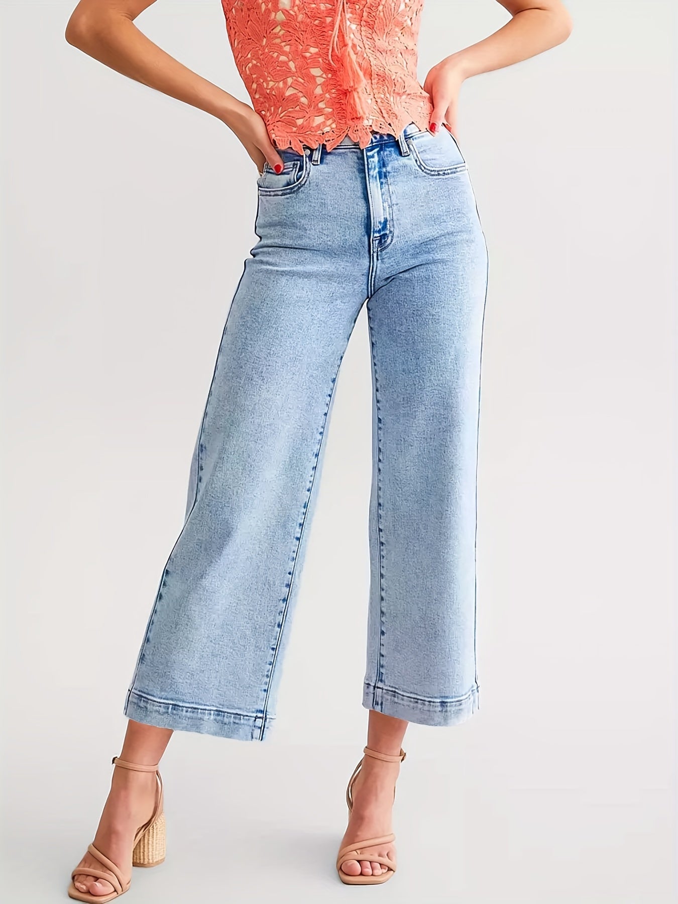Ellyn | Cropped high waist Jeans