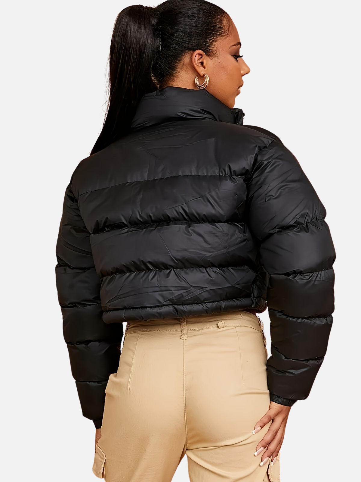 Janie | Drawstring puffer jacket