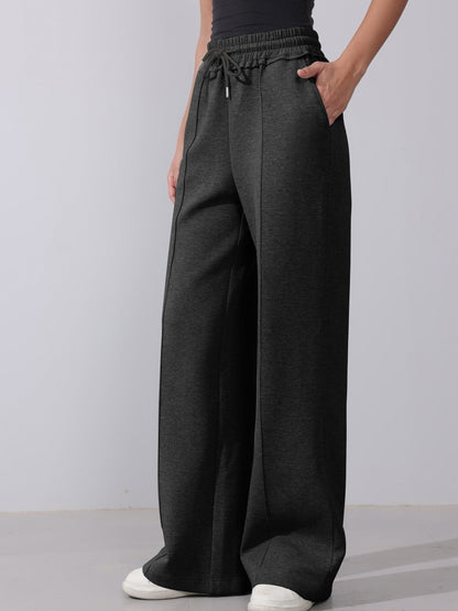 Anicia | Casual cotton piping trousers
