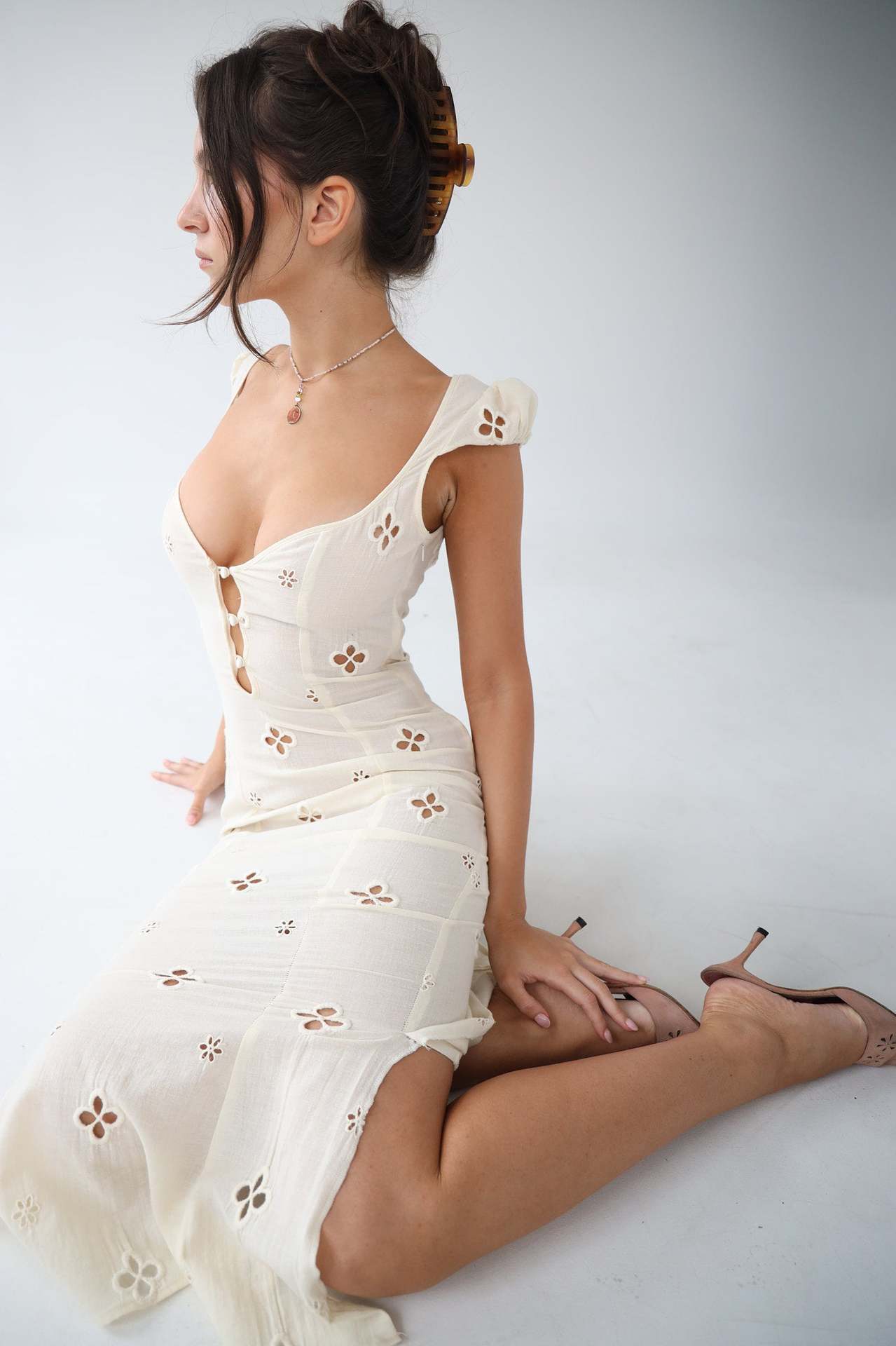 Isabella | Dress with clover pattern