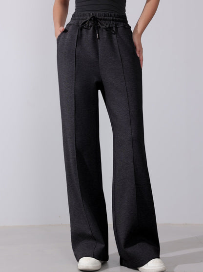 Anicia | Casual cotton piping trousers