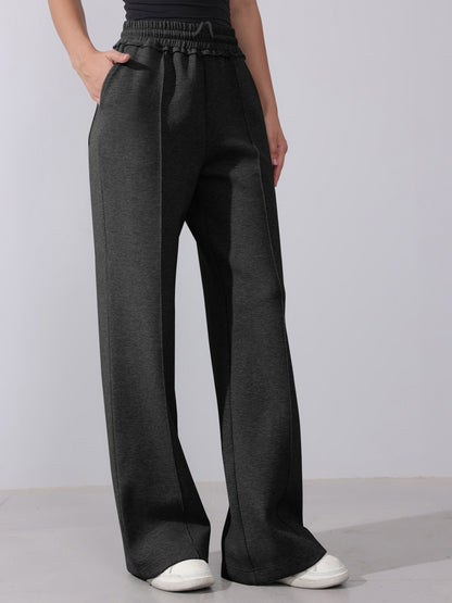 Anicia | Casual cotton piping trousers