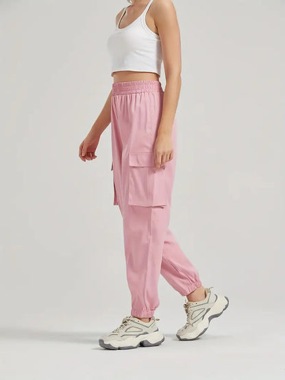 Jogger cargo pants with elastic waist