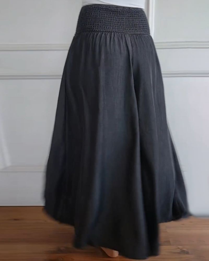 CORINE | Long Summer Skirt with Pockets!