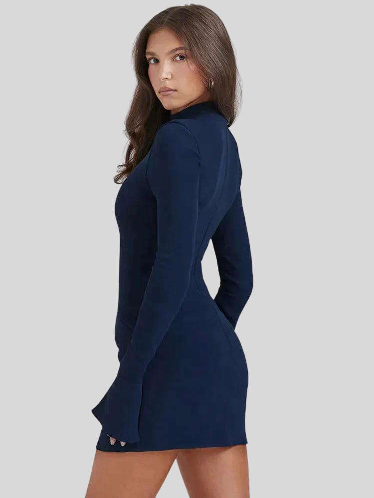 Cargo long sleeve dress