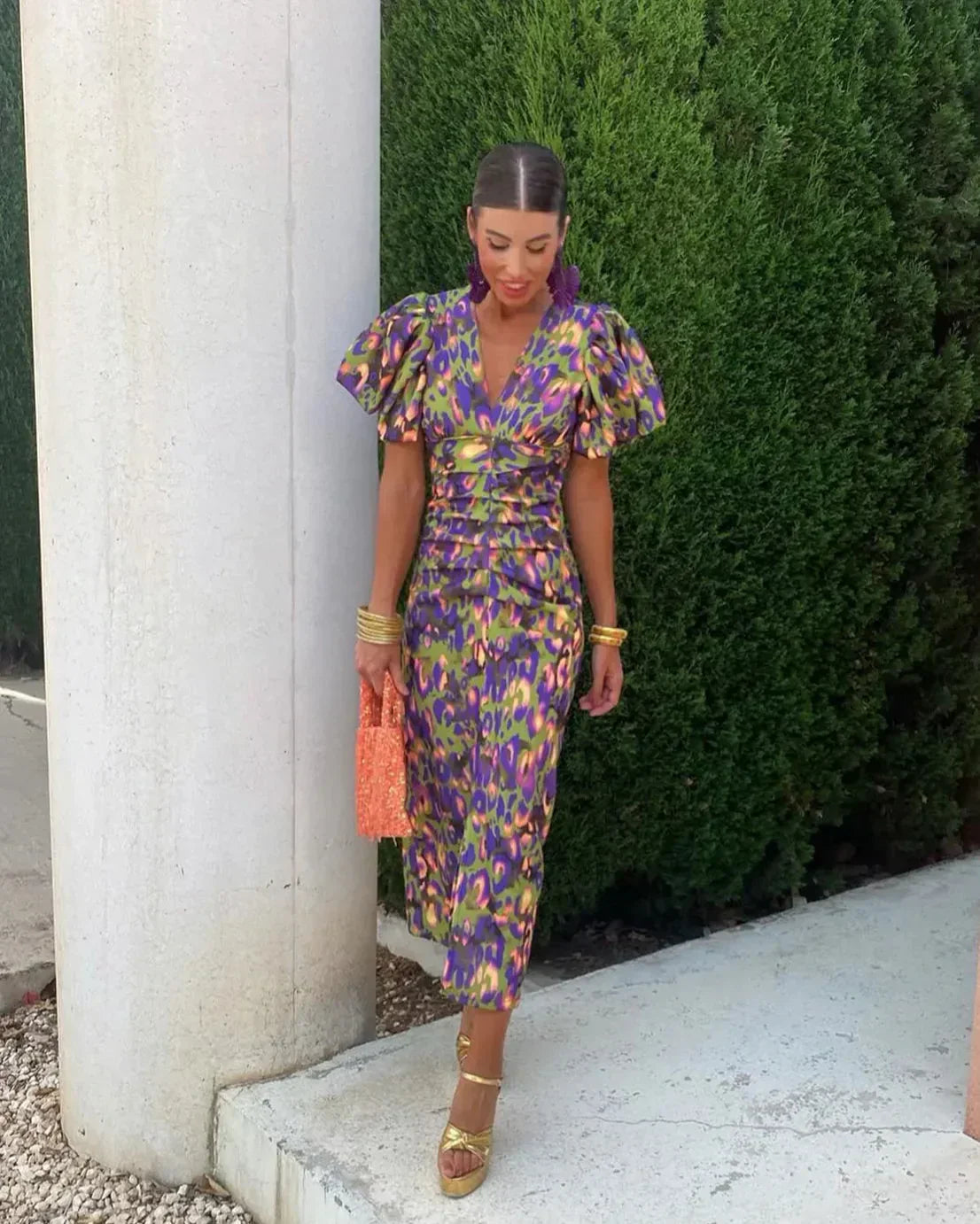Anika Puff Sleeve Dress