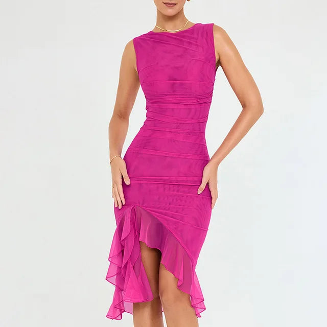 Resa | Ruffled midi dress