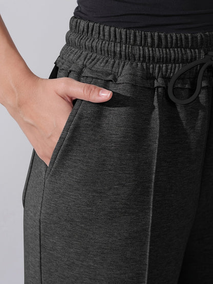 Anicia | Casual cotton piping trousers