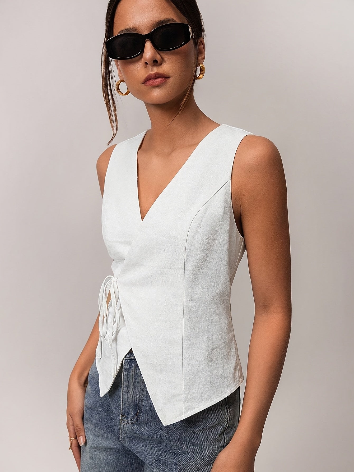 Nena | Wrap Top with bow detail
