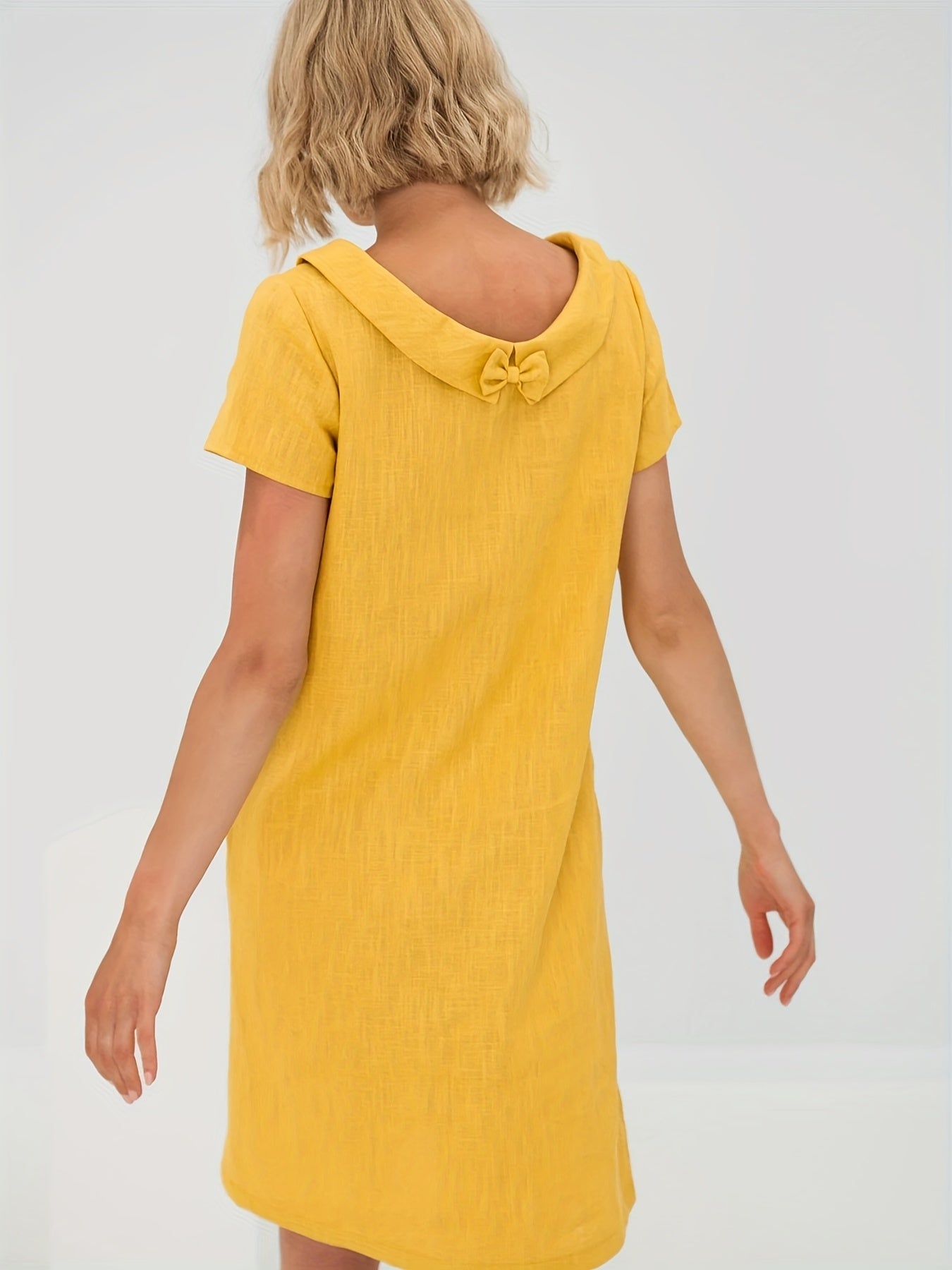 Susie | Linen dress with turtleneck