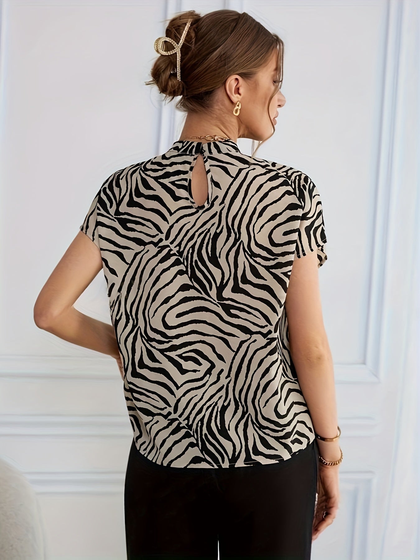 Juliet | Zebra Print Blouse
