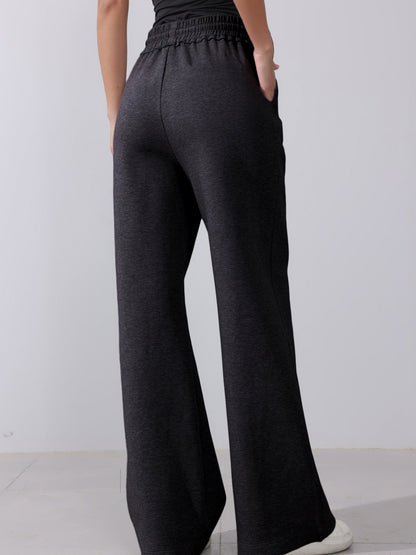 Anicia | Casual cotton piping trousers