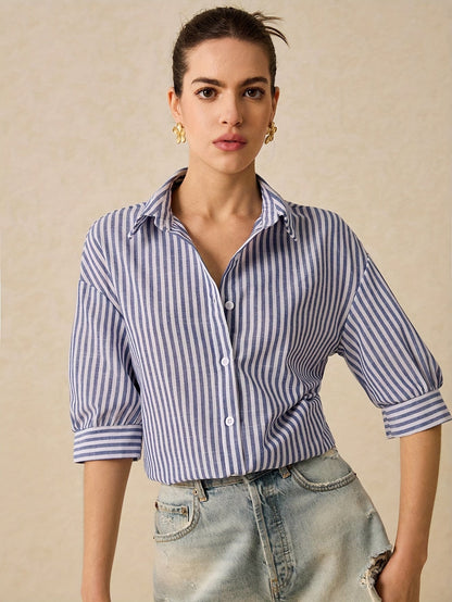Violet | Blouse with lines