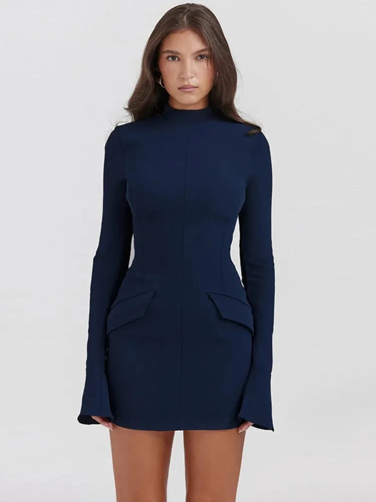 Cargo long sleeve dress