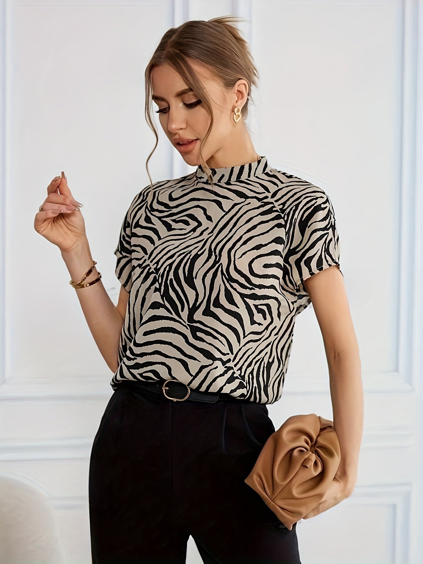Juliet | Zebra Print Blouse