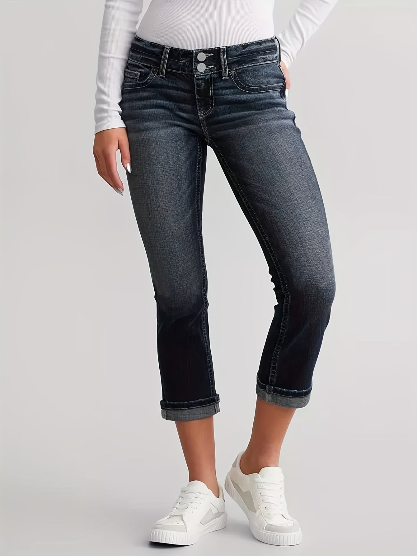 Dejah | High waist capri jeans