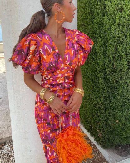 Anika Puff Sleeve Dress