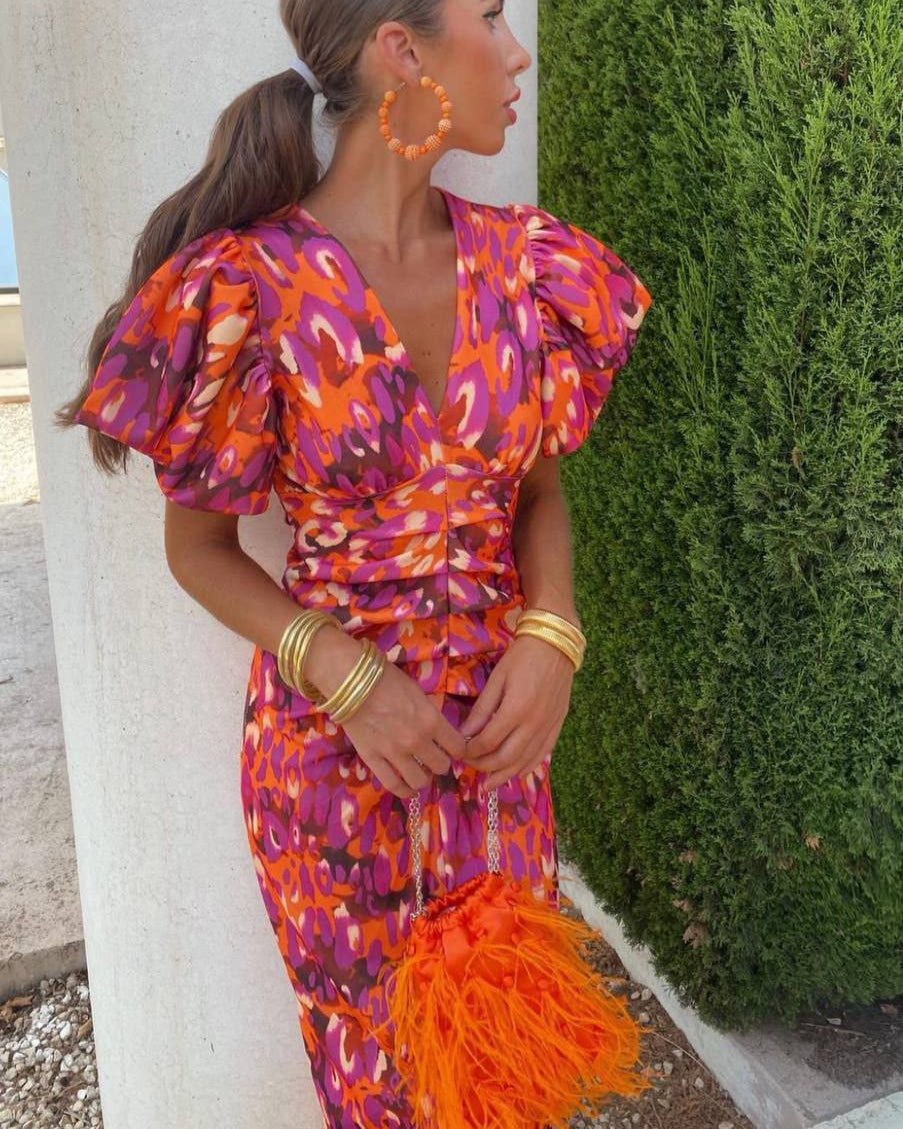 Anika Puff Sleeve Dress