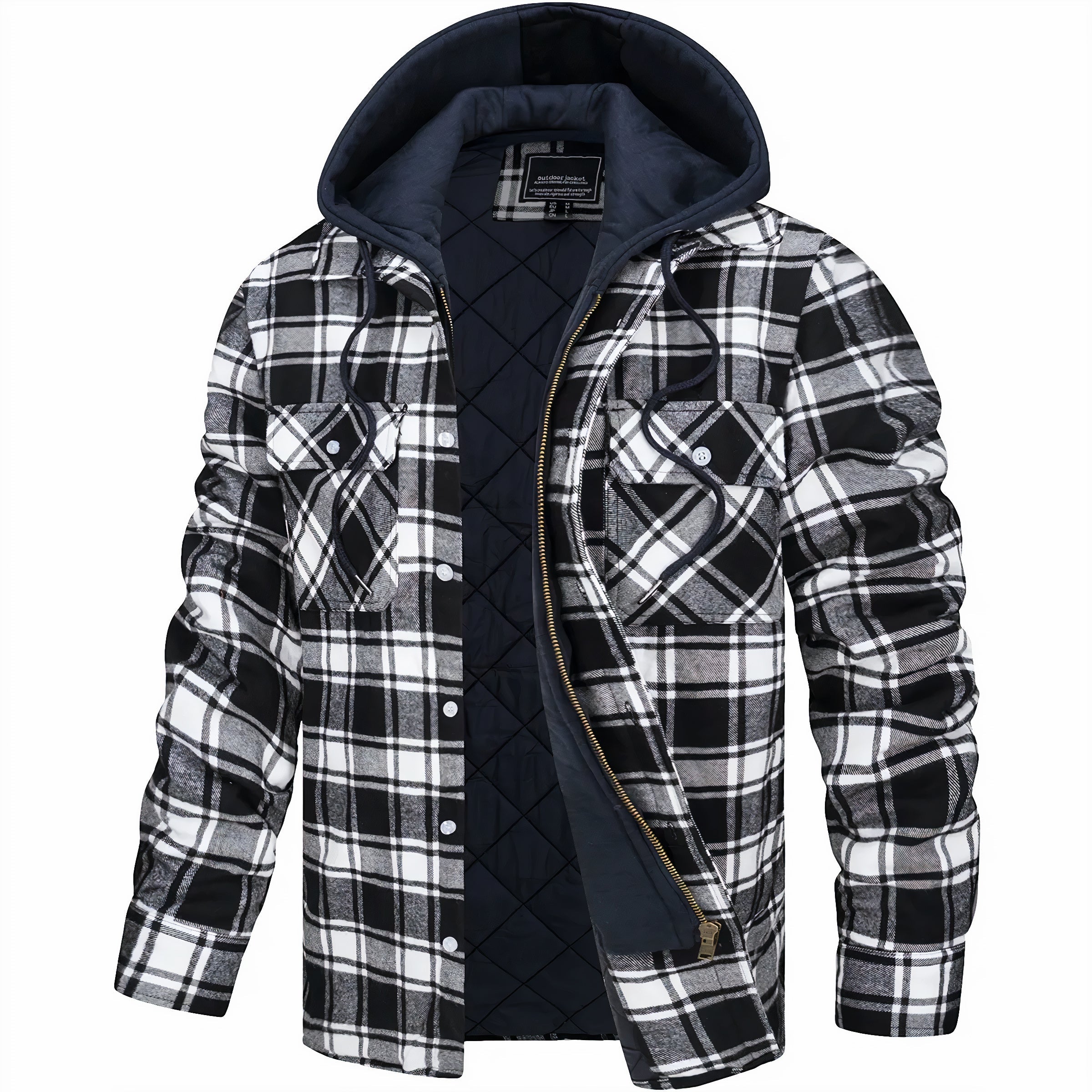 Erik quilted check Jacket