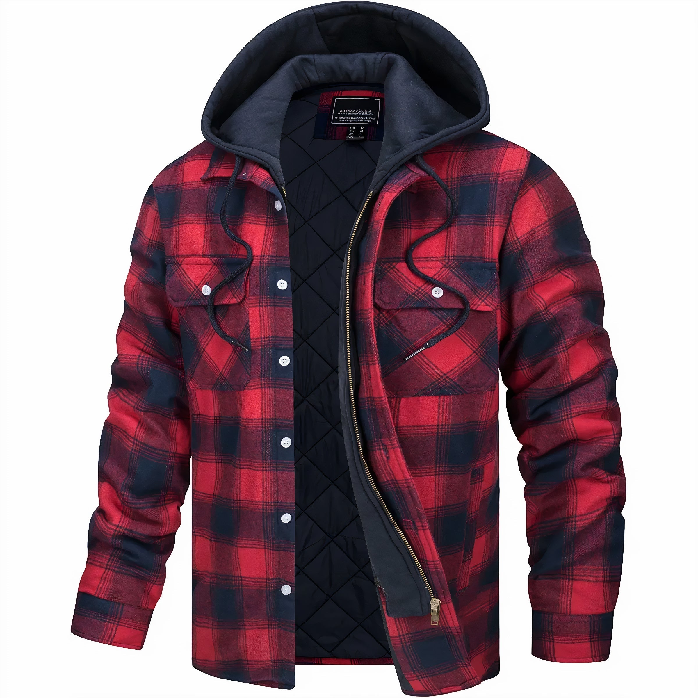 Erik quilted check Jacket