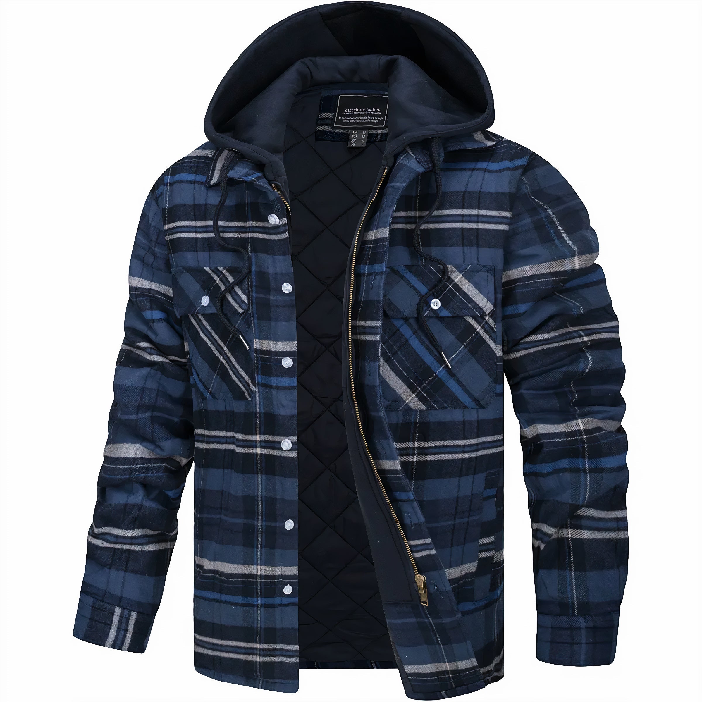 Erik quilted check Jacket